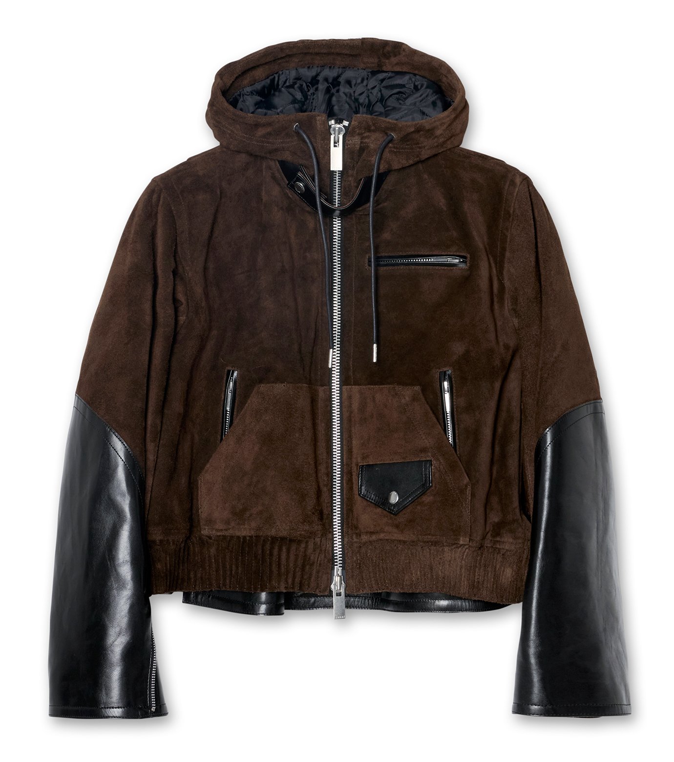 サカイ - sacai | Suede Leather Hoodie-Brown-1の通販 | RESTIR リステア