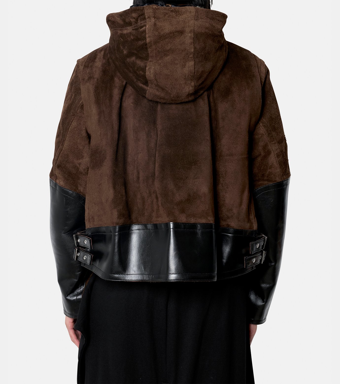 サカイ - sacai | Suede Leather Hoodie-Brown-1の通販 | RESTIR リステア