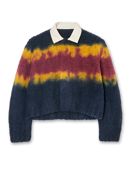 サカイ - sacai | Chusen-Dyed Knit Cardigan-Navy-1の通販 | RESTIR