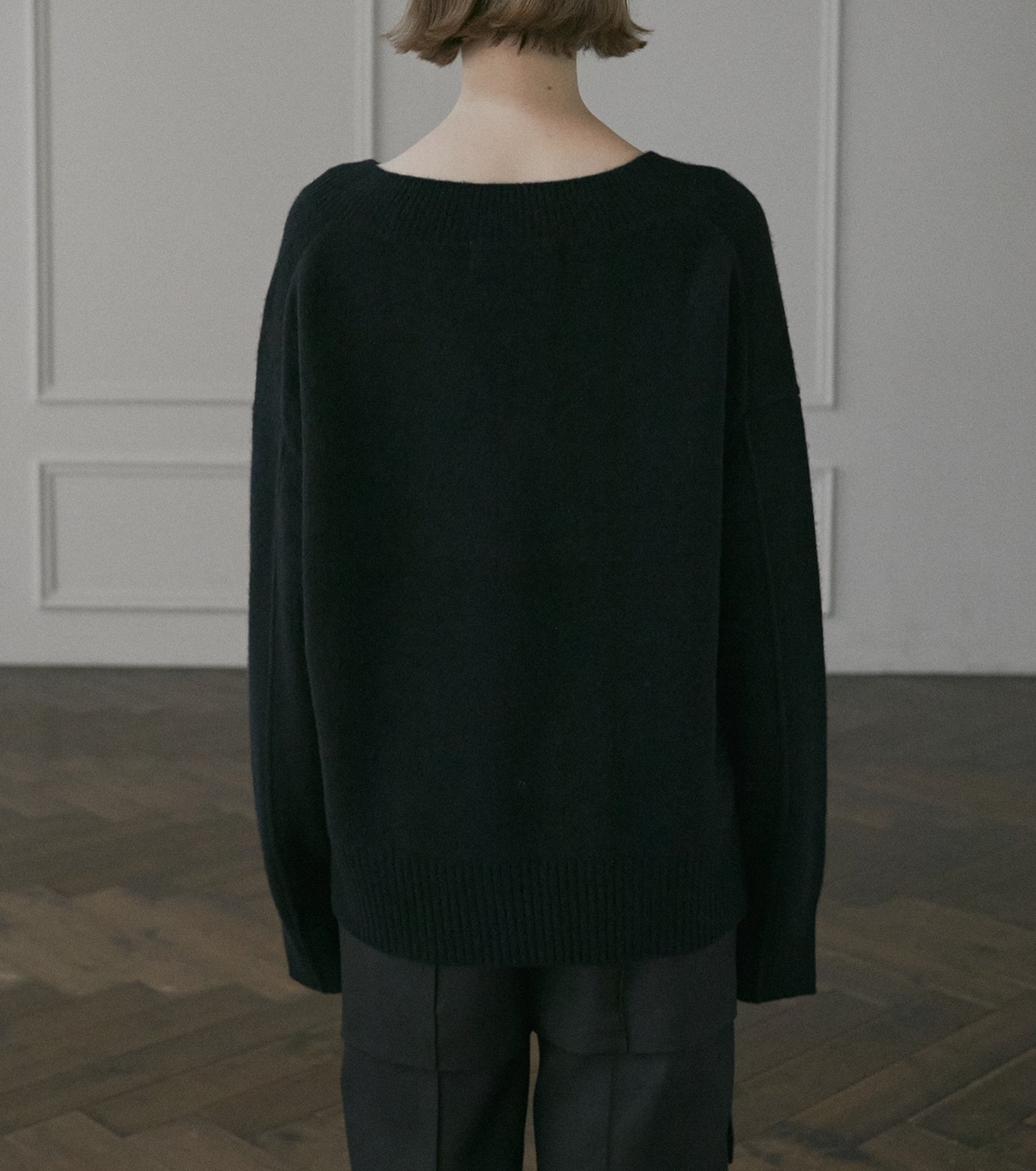 ル シェル ブルー - LE CIEL BLEU | Wool Cashmere V Neck