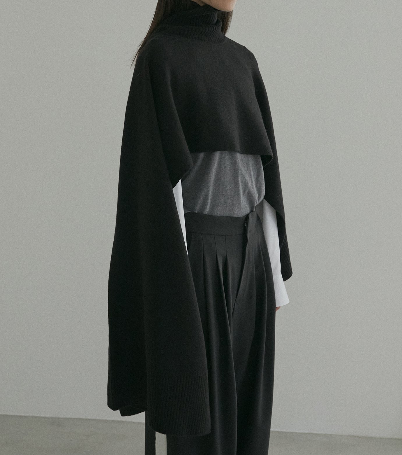 ル シェル ブルー - LE CIEL BLEU | Asymmetry Cape-Black-36の通販 