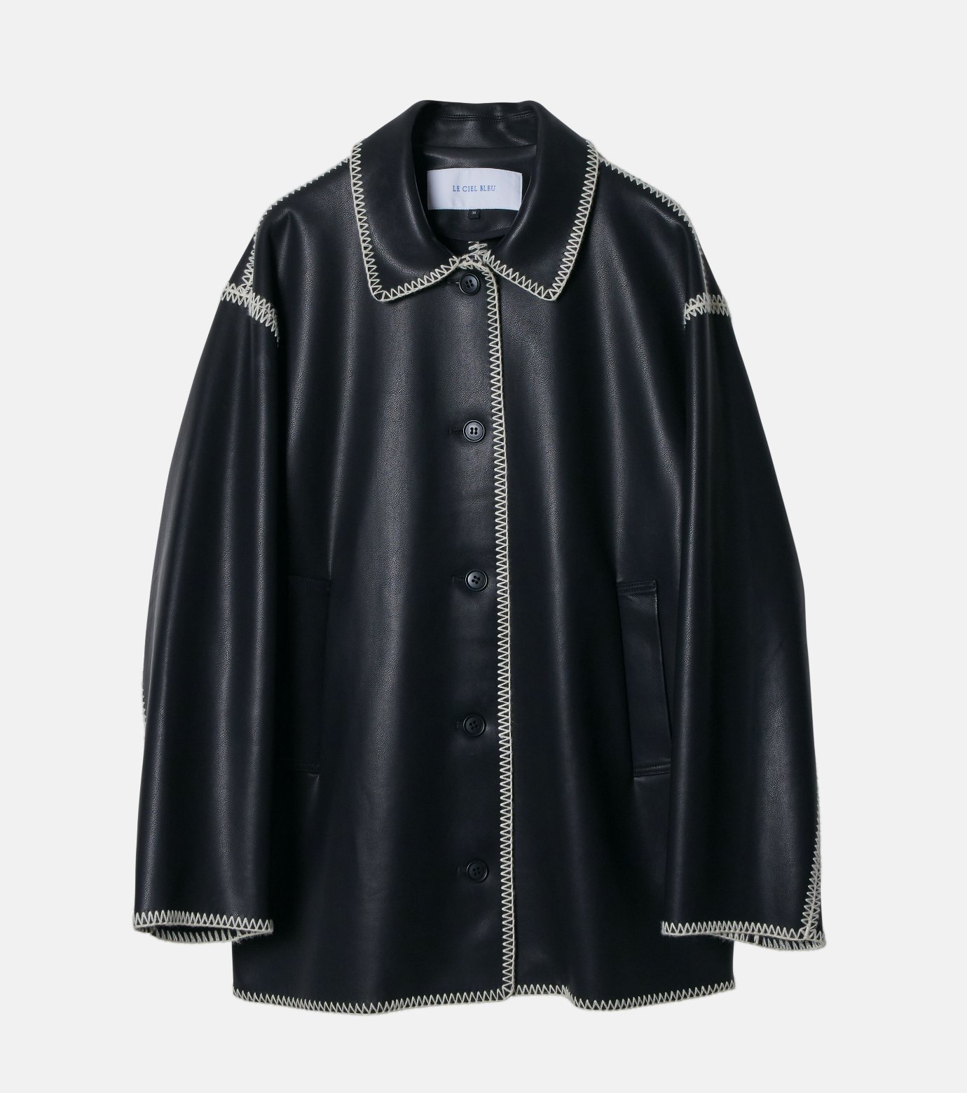 ジャケット・アウター LE CIEL BLEU ル シェル ブルー - LE CIEL BLEU | Embroidery FauxLeather