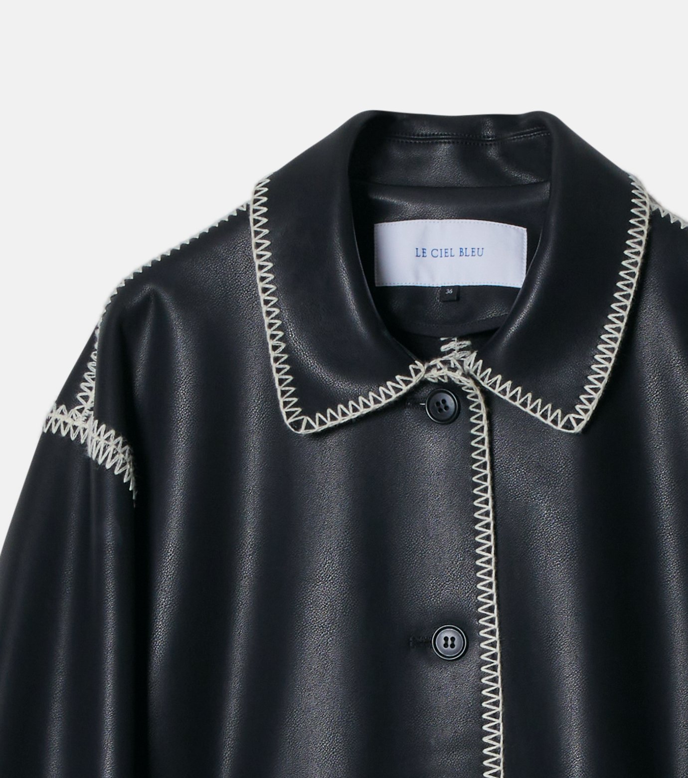 ル シェル ブルー - LE CIEL BLEU | Embroidery FauxLeather