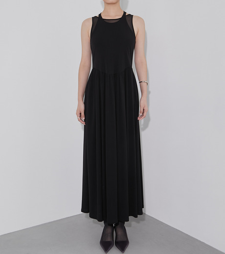 専用になります⭐︎極美品LE CIEL BLEU Round Form Dress ル シェル ブルー - LE CIEL BLEU | Round Form Dress-Black-36