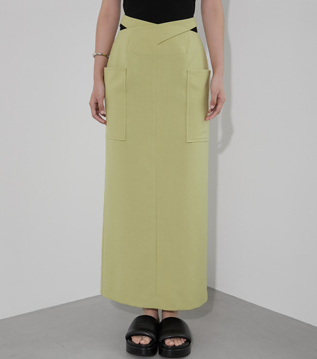ゆか ❣️LE CIEL BLEU❣️スカンツほか 2点おまとめ❣️ ル シェル ブルー - LE CIEL BLEU | Cut Out Maxi Skirt-Light