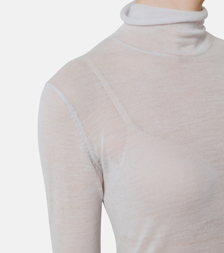 アイレネ - IRENE | Wool Sheer Turtleneck Knit Tops-Light