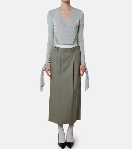 アイレネ - IRENE | Clip Band Trompeouille Skirt-Green-34の