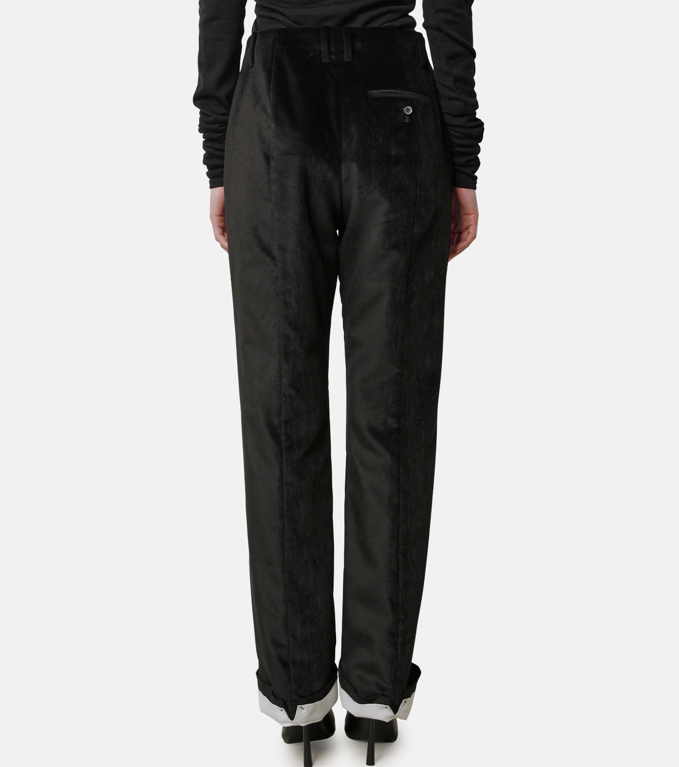 アイレネ - IRENE | Cotton Velor Trousers-Black-34の通販