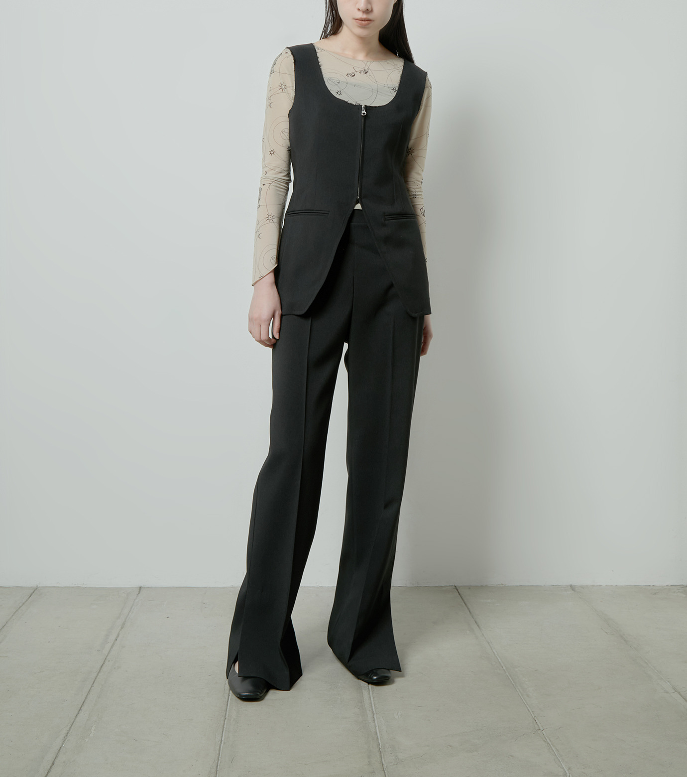 ル シェル ブルー LE CIEL BLEU Cinched Waist RESTIR リステア