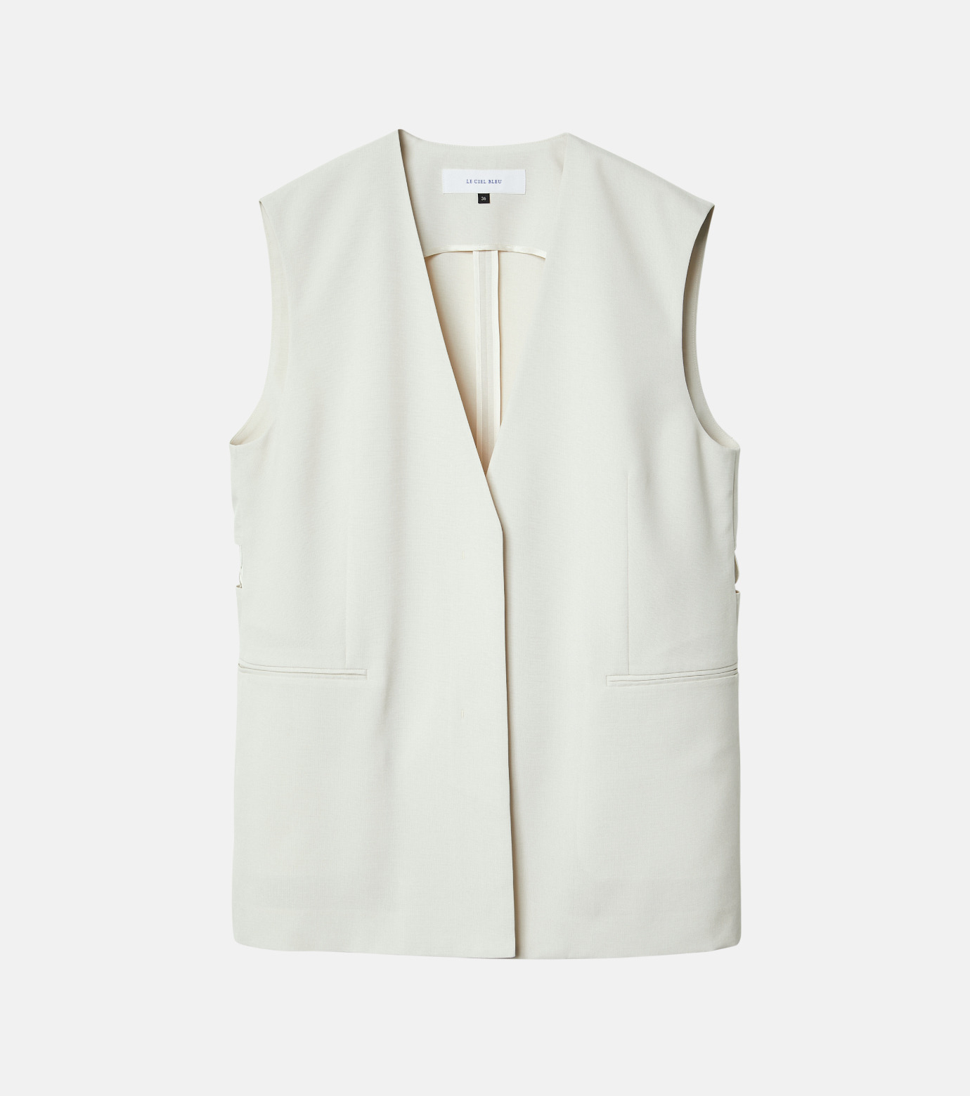 ジャケット・アウター LE CIEL BLEU Lace-up Gilet LE CIEL BLEU Lace-up Gilet
