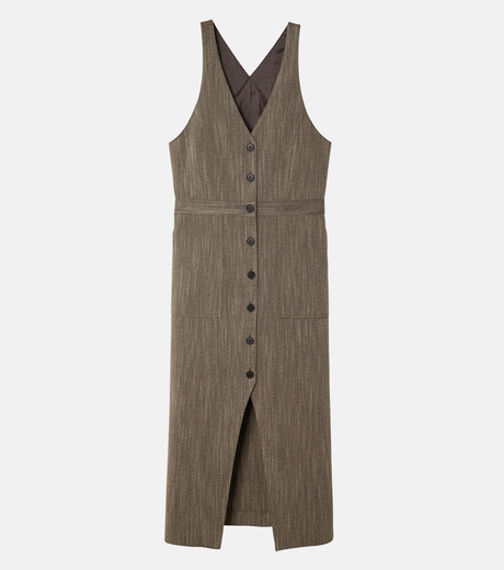 トップス lecielbleu fake leather gilet dress lecielbleu fake leather gilet dress