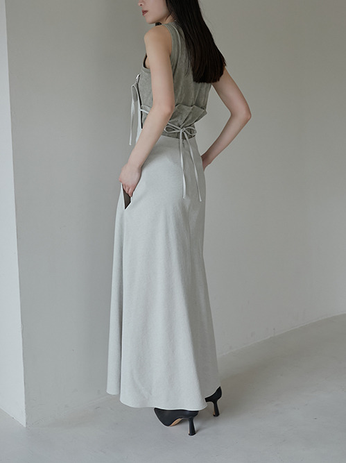 ル シェル ブルー - LE CIEL BLEU | Maxi Apron Dress-Light | RESTIR