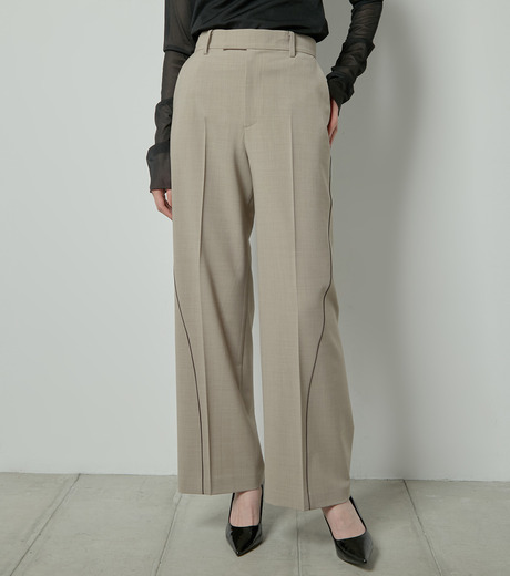 その他 LE-CIEL ル シェル ブルー - LE CIEL BLEU | Curve Line Slacks-Beige-34