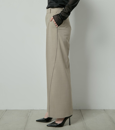 その他 LE-CIEL ル シェル ブルー - LE CIEL BLEU | Curve Line Slacks-Beige-34
