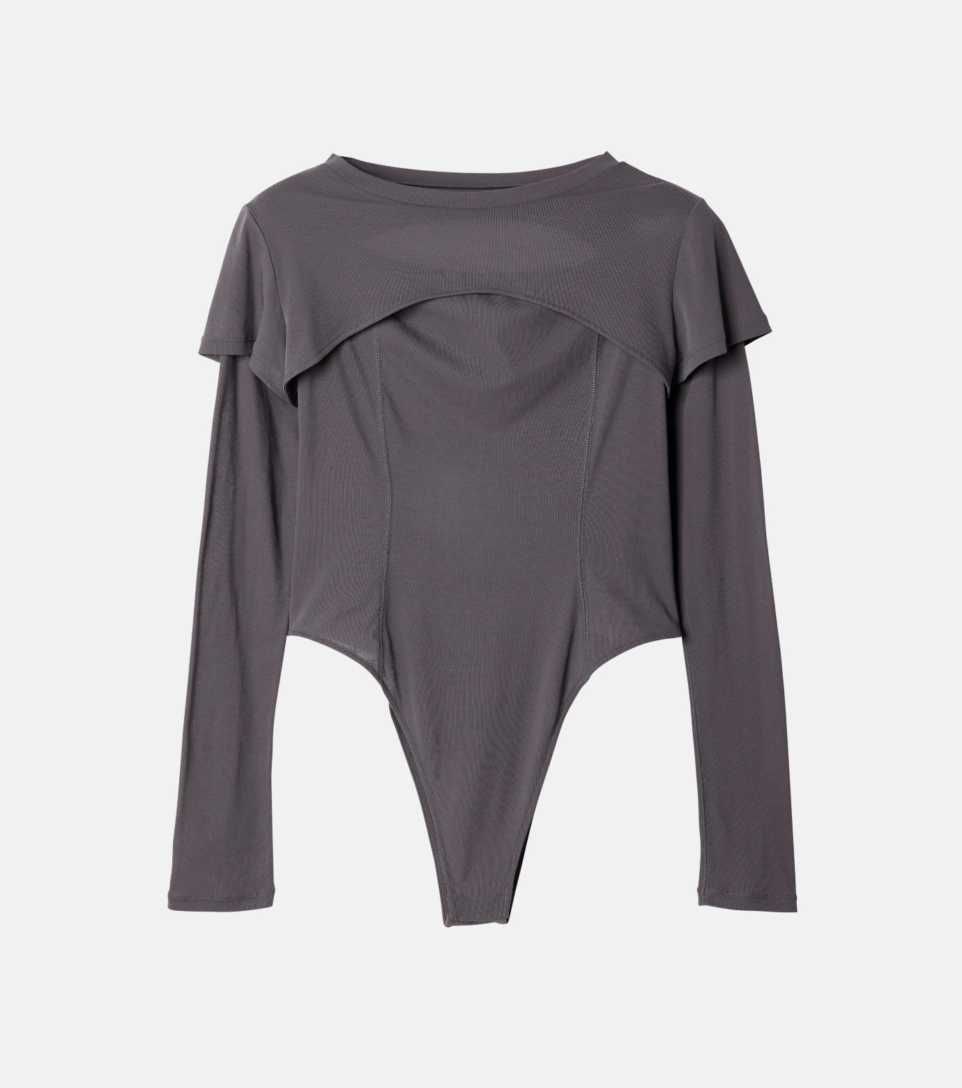 アイレネ - IRENE | Layerd Sheer Tee-Charcoal Gray-36の通販