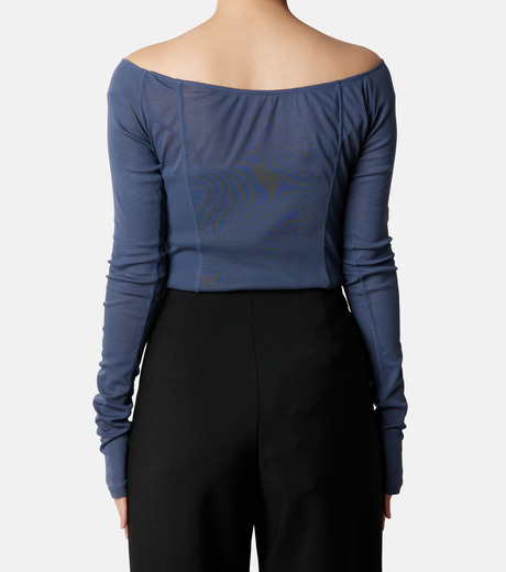 アイレネ - IRENE | Layerd Sheer Tee-Blue-36の通販 | RESTIR