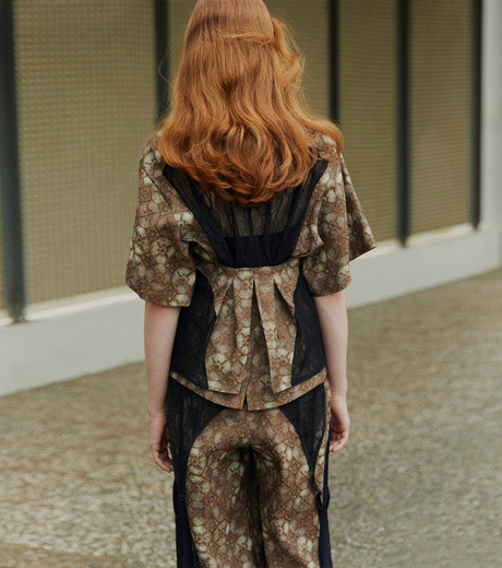 IRENE 24SS Tile JQD × Lace Jumpsuit アイレネ - IRENE | Tile JQD×Lace Jumpsuit-Multi Colour-34の