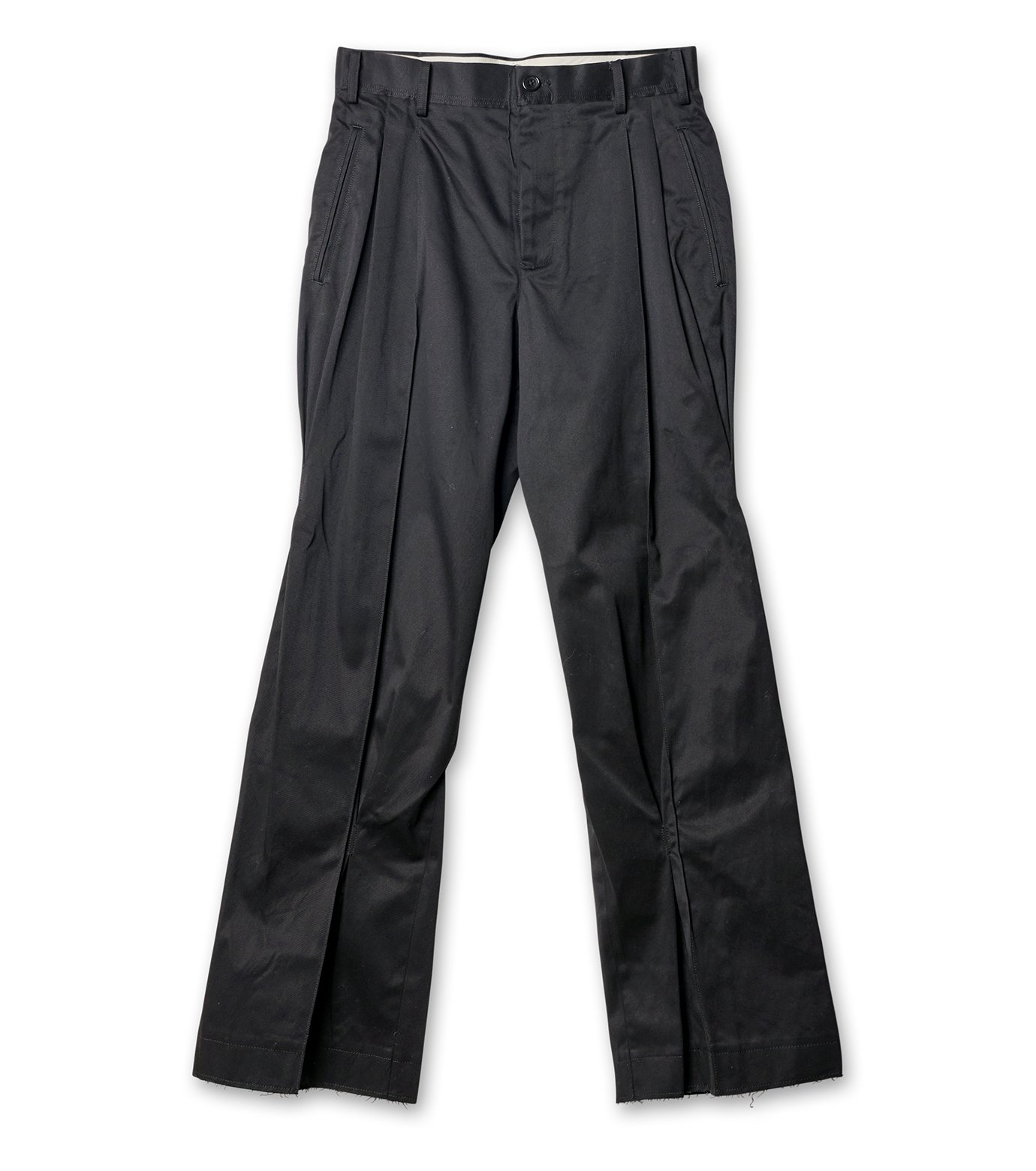 コッキ - KHOKI | Pleated Chino Pants-Black-1の通販 | RESTIR リステア