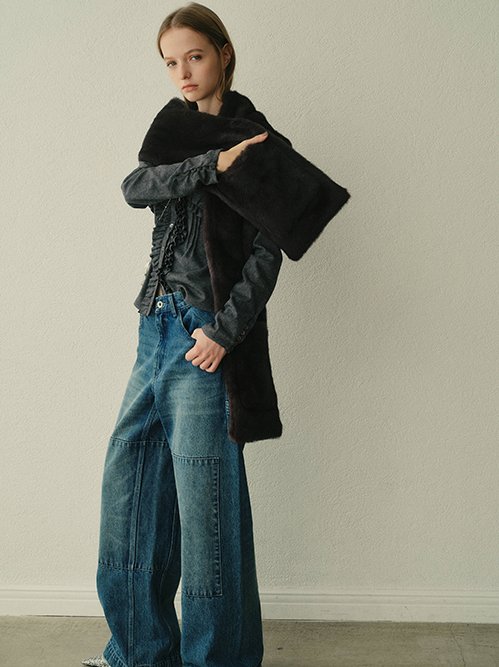 Faux Mink Scarf