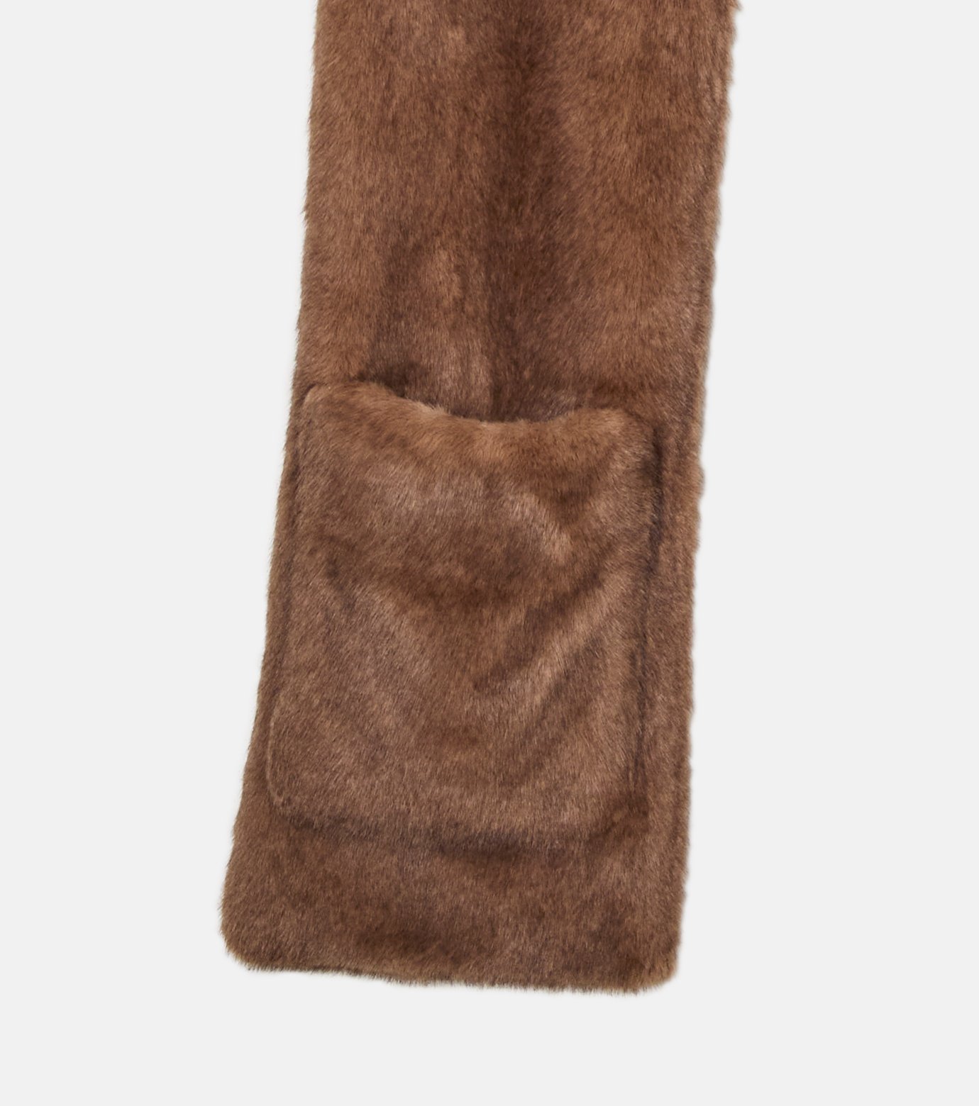 ル シェル ブルー - LE CIEL BLEU | Faux Mink Scarf-Brown-36の通販