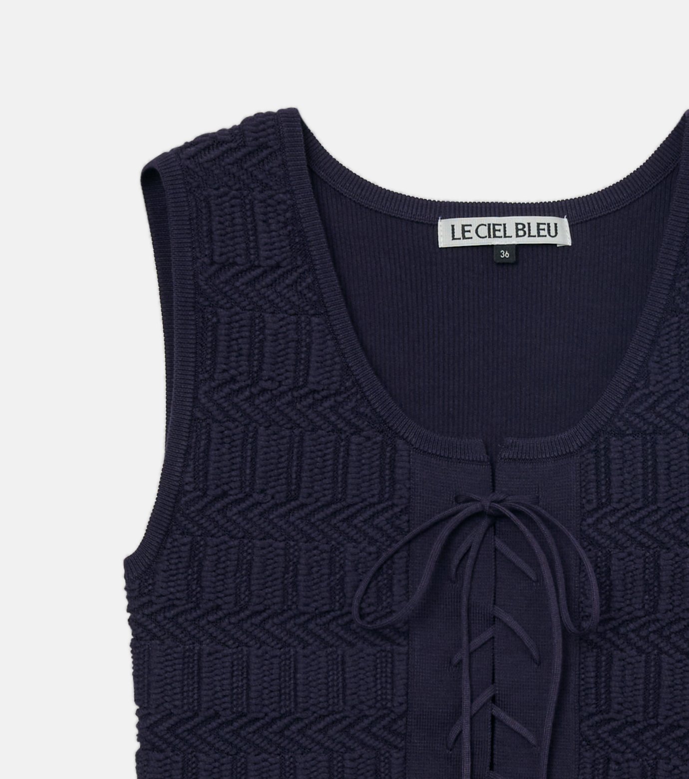 完売稀少✨LE CIEL BLEU Lame Transformer Knit 完売稀少✨LE CIEL BLEU Lame Transformer Knit