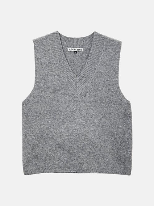 V-Neck Knit Vest