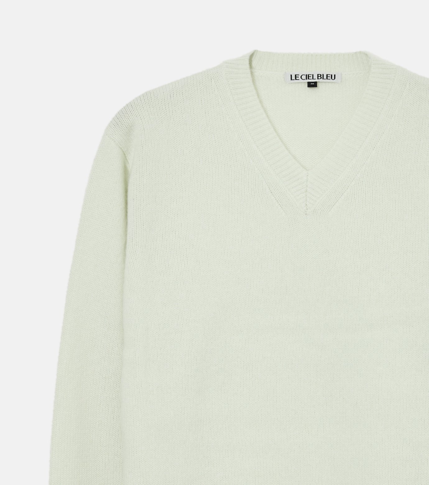 ル シェル ブルー - LE CIEL BLEU | V-Neck Knit Pullover-Light