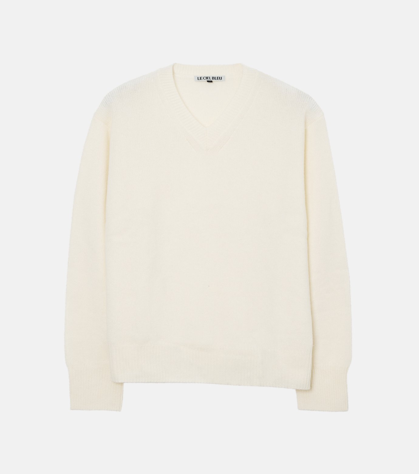 ル シェル ブルー - LE CIEL BLEU | V-Neck Knit Pullover-Off