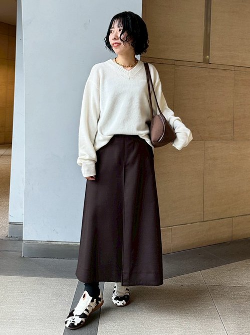 ル シェル ブルー - LE CIEL BLEU | V-Neck Knit Pullover-Off