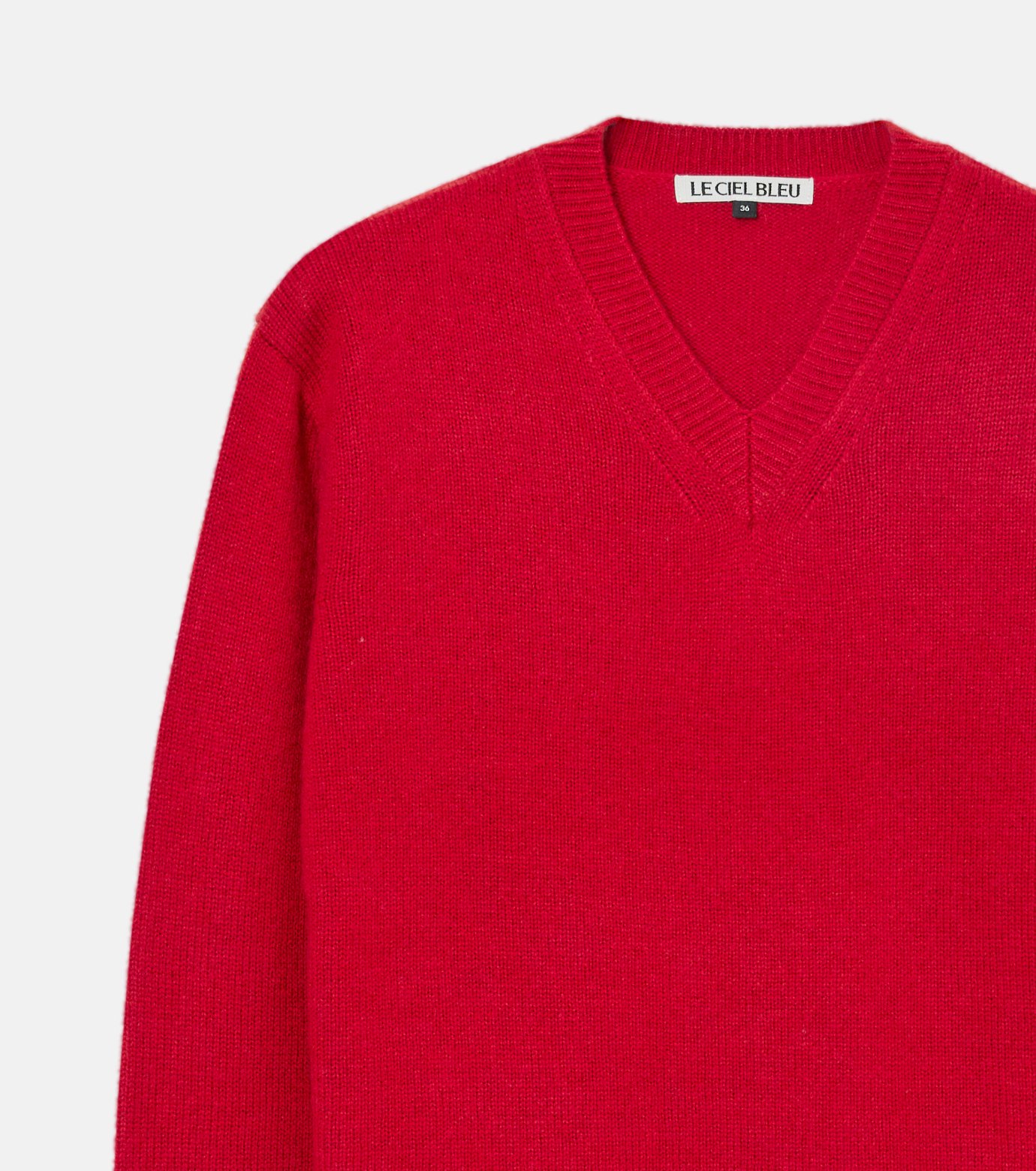 ル シェル ブルー - LE CIEL BLEU | V-Neck Knit | RESTIR リステア