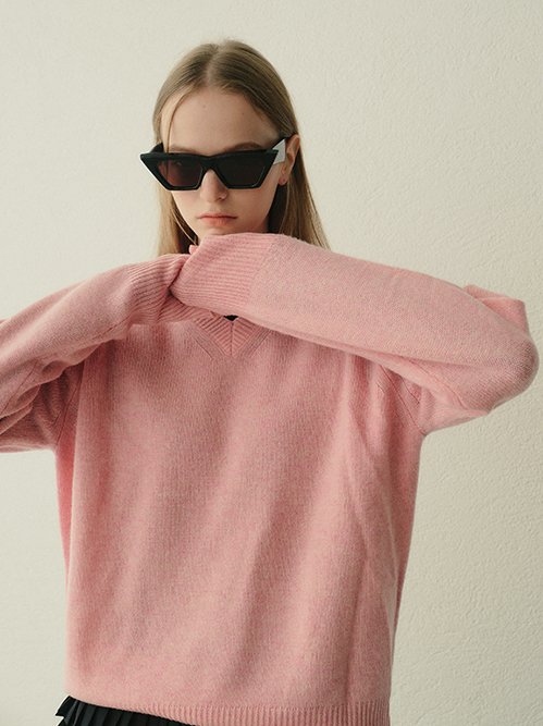 V-Neck Knit Pullover