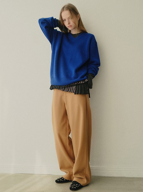 ル シェル ブルー - LE CIEL BLEU | V-Neck Knit | RESTIR リステア