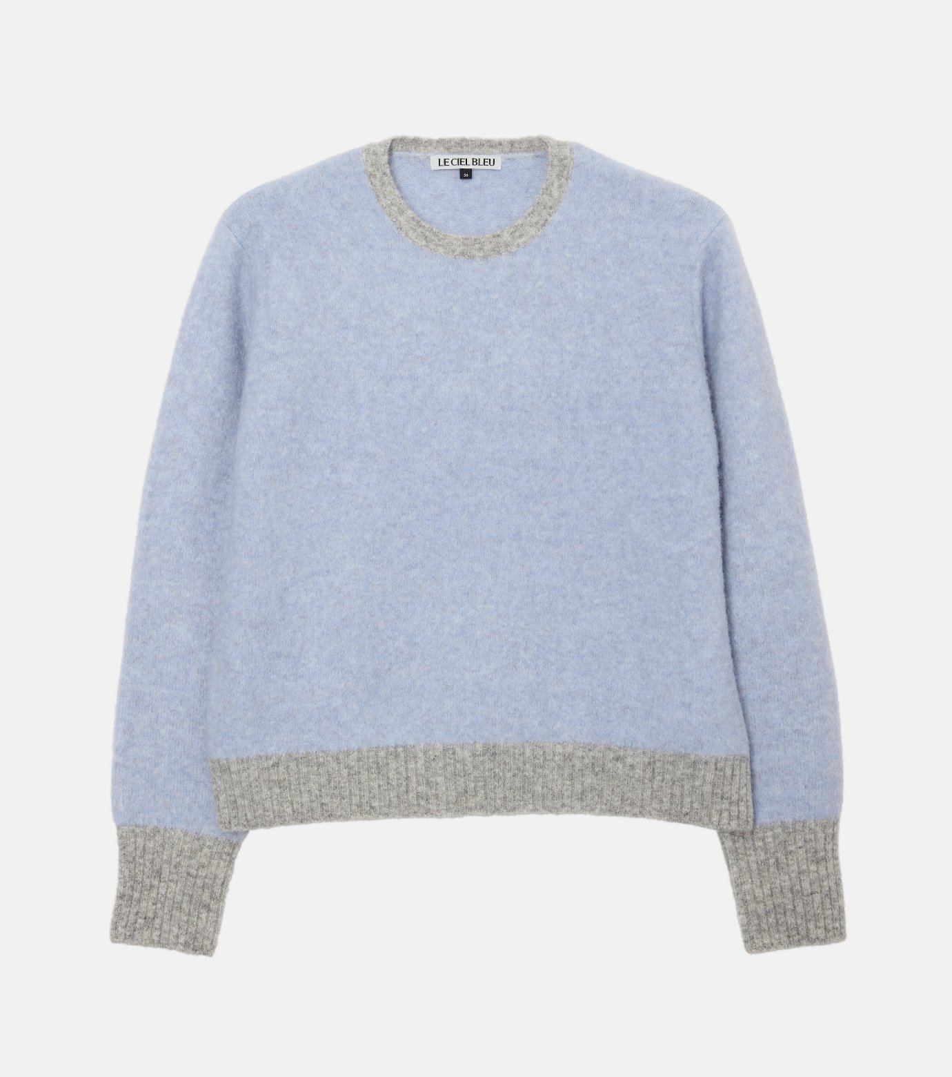 ル シェル ブルー - LE CIEL BLEU | Color-Contrast Roundneck