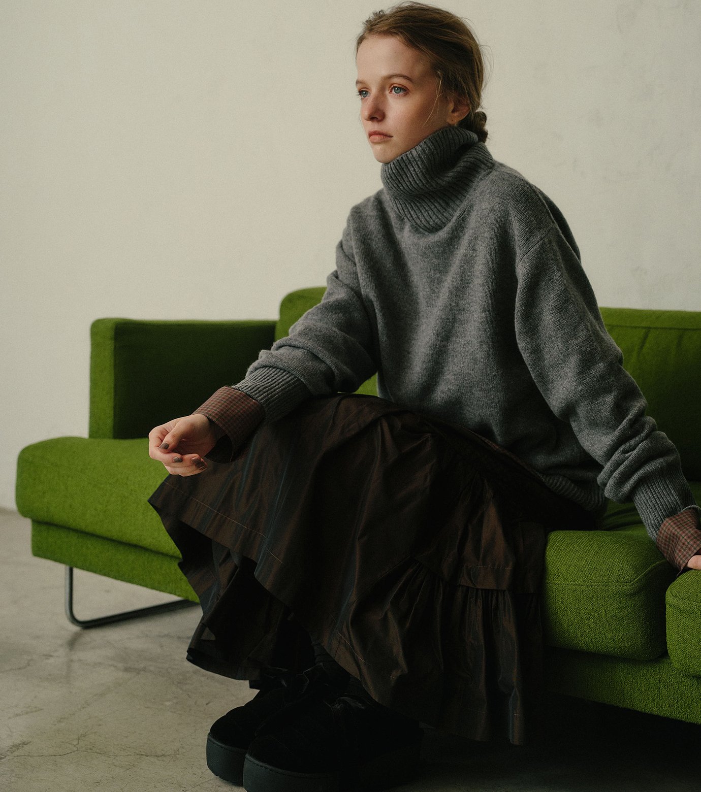 ル シェル ブルー - LE CIEL BLEU | Turtle-Neck Knit | RESTIR リステア