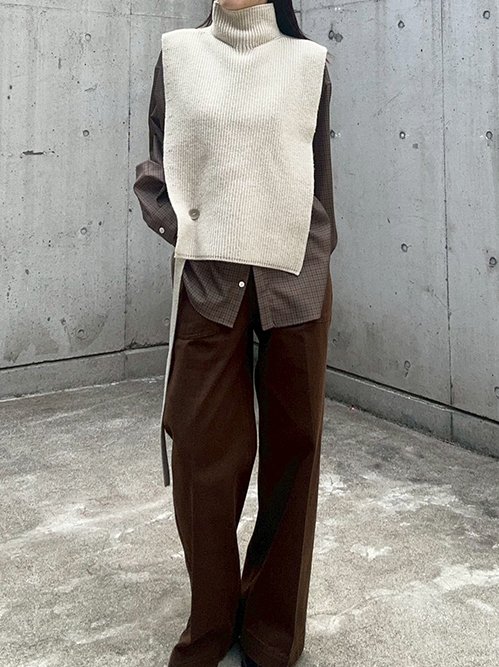 ル シェル ブルー - LE CIEL BLEU | Asymmetric Knit | RESTIR リステア