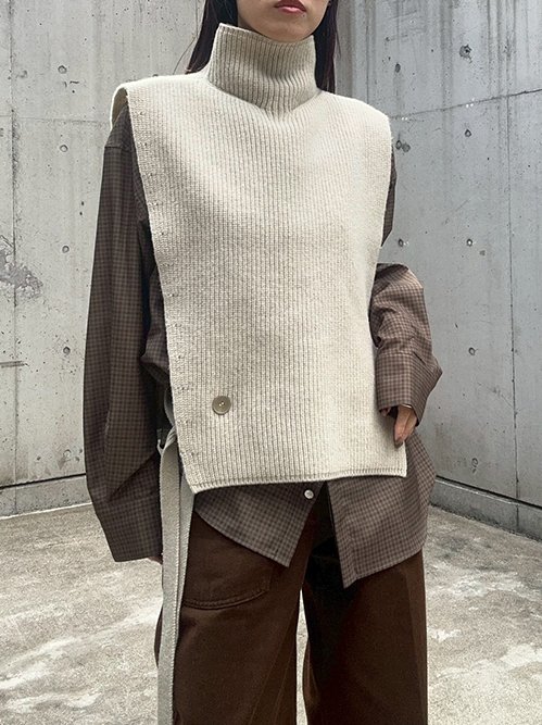ル シェル ブルー - LE CIEL BLEU | Asymmetric Knit | RESTIR リステア