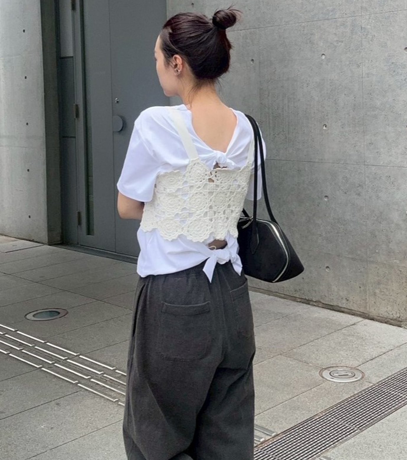 LE CIEL BLEU ルシェルブルー ♪ Eyelet&amp;Tie Tops LE CIEL BLEU - LE CIEL BLEU ルシェルブルー ♪ Eyelet&Tie Topsの
