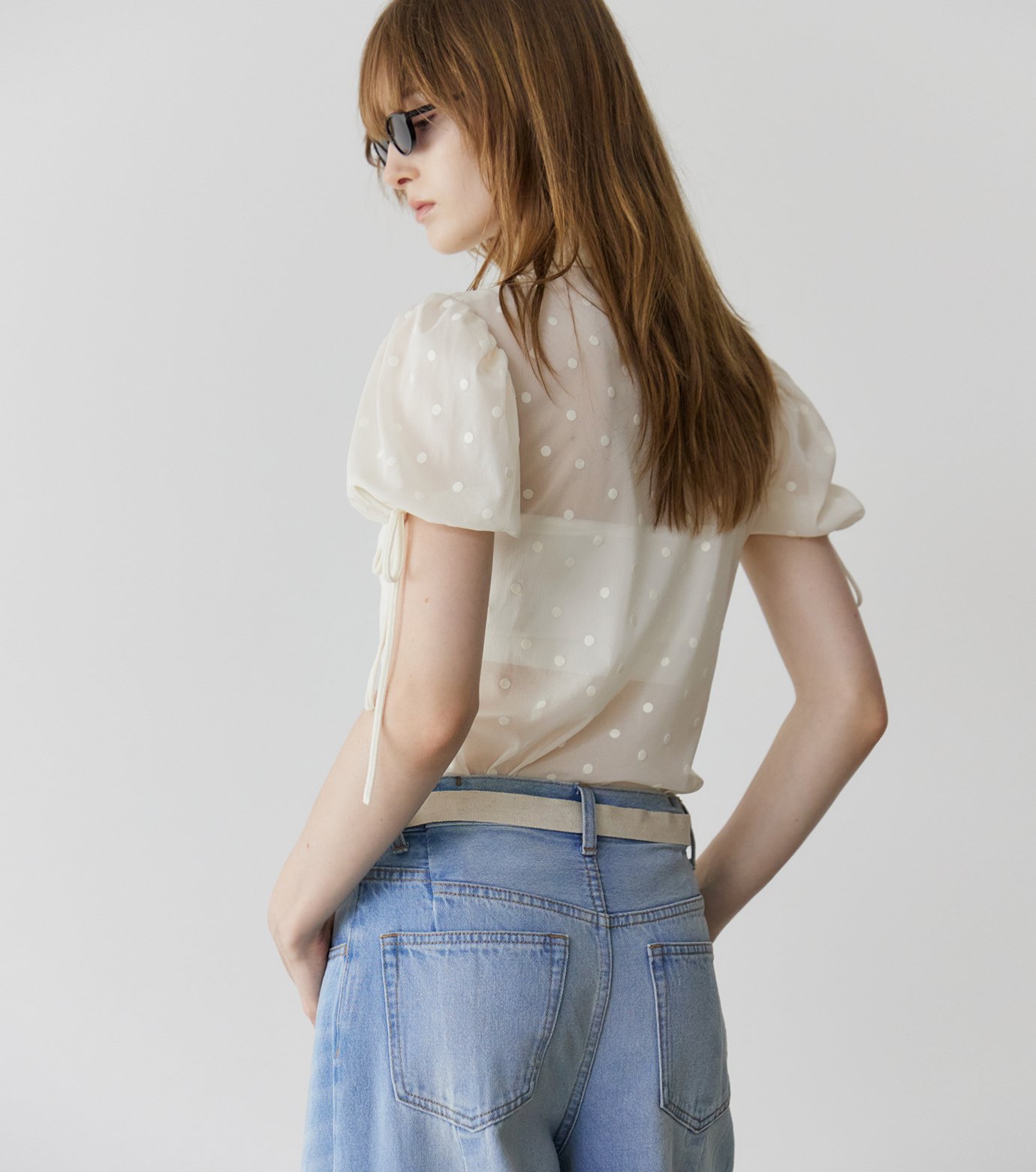 ル シェル ブルー - LE CIEL BLEU | Dot Tulle Shortsleeve