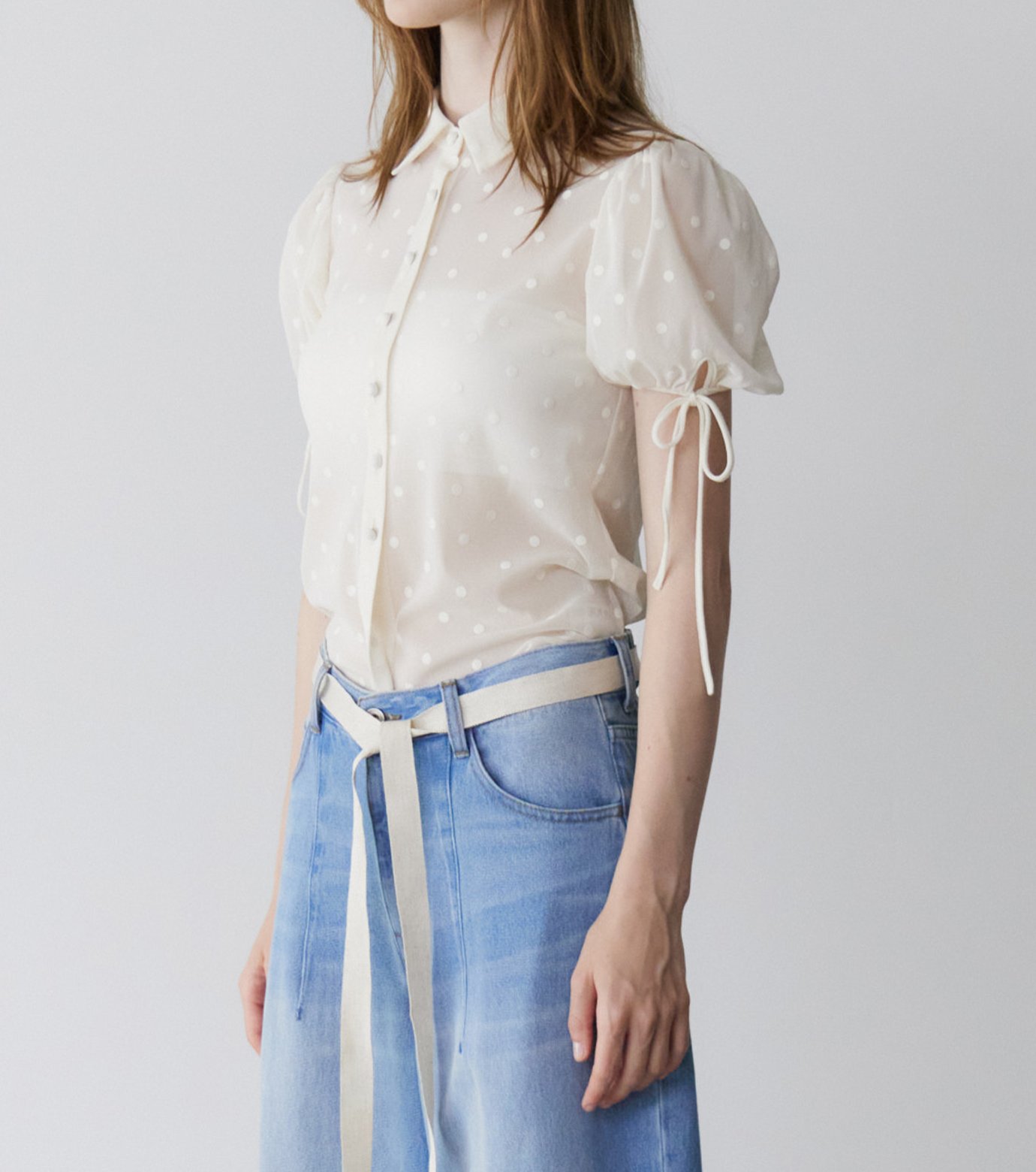 ル シェル ブルー - LE CIEL BLEU | Dot Tulle Shortsleeve