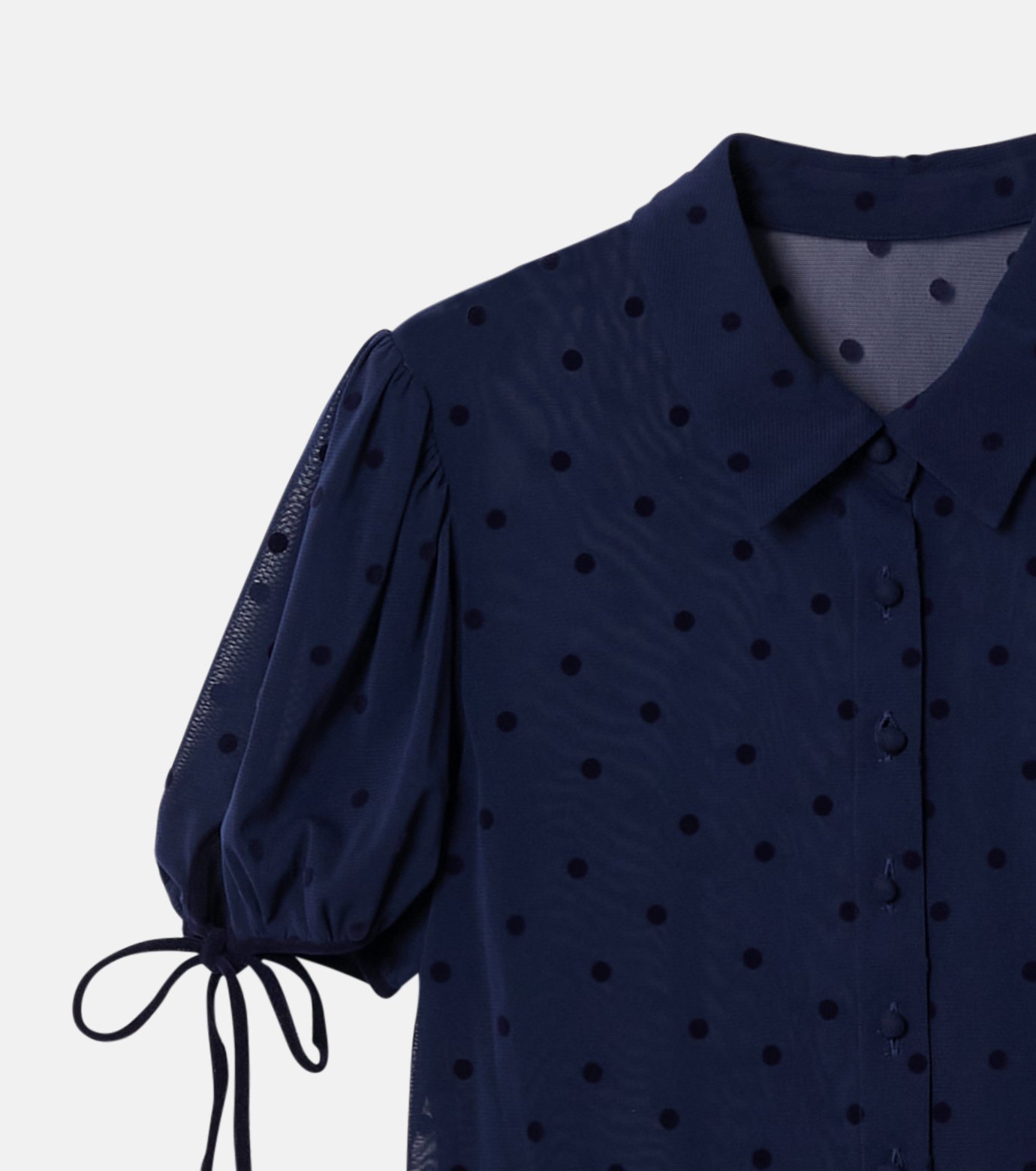 LE CIEL BLEU - ルシェルブルー ♡大人気商品 ル シェル ブルー - LE CIEL BLEU | Dot Tulle Shortsleeve