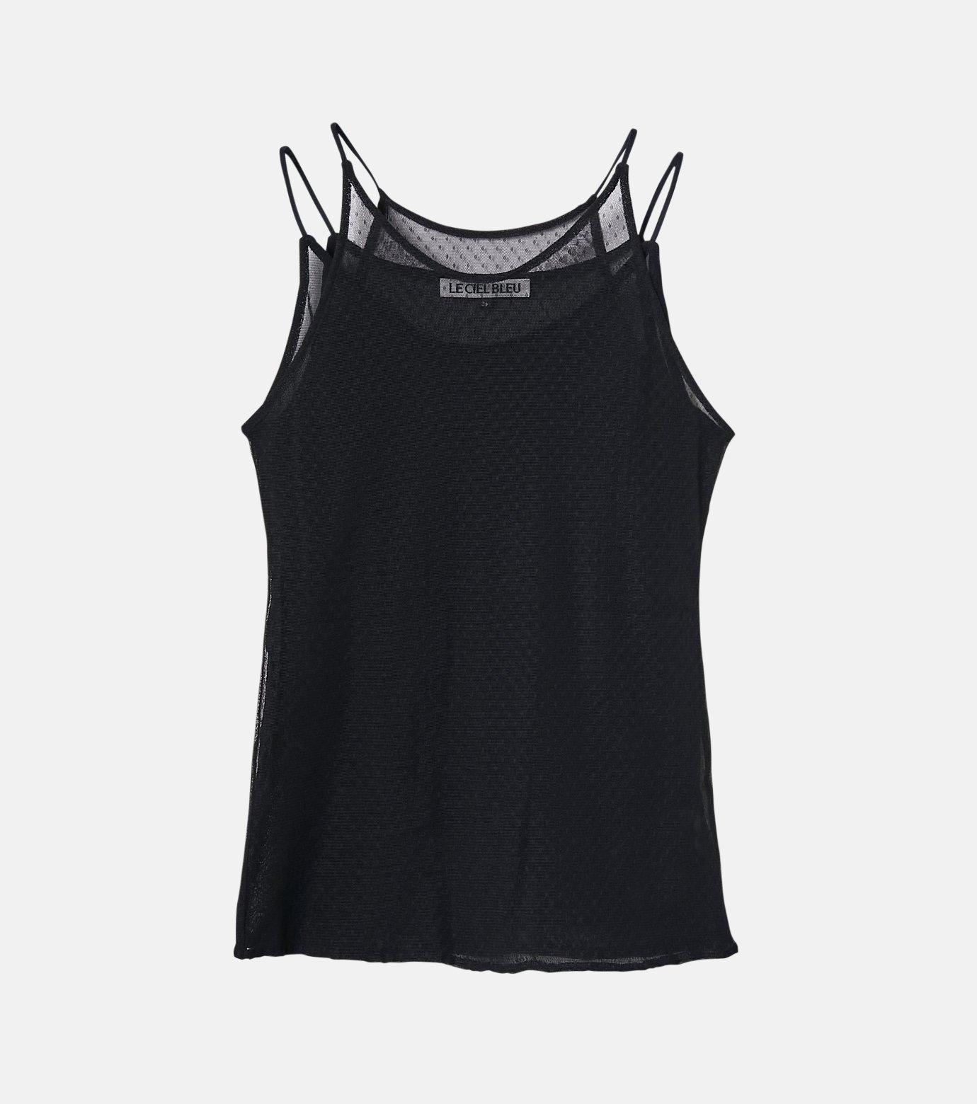 ル シェル ブルー - LE CIEL BLEU | Layered Cami Top-Black-36