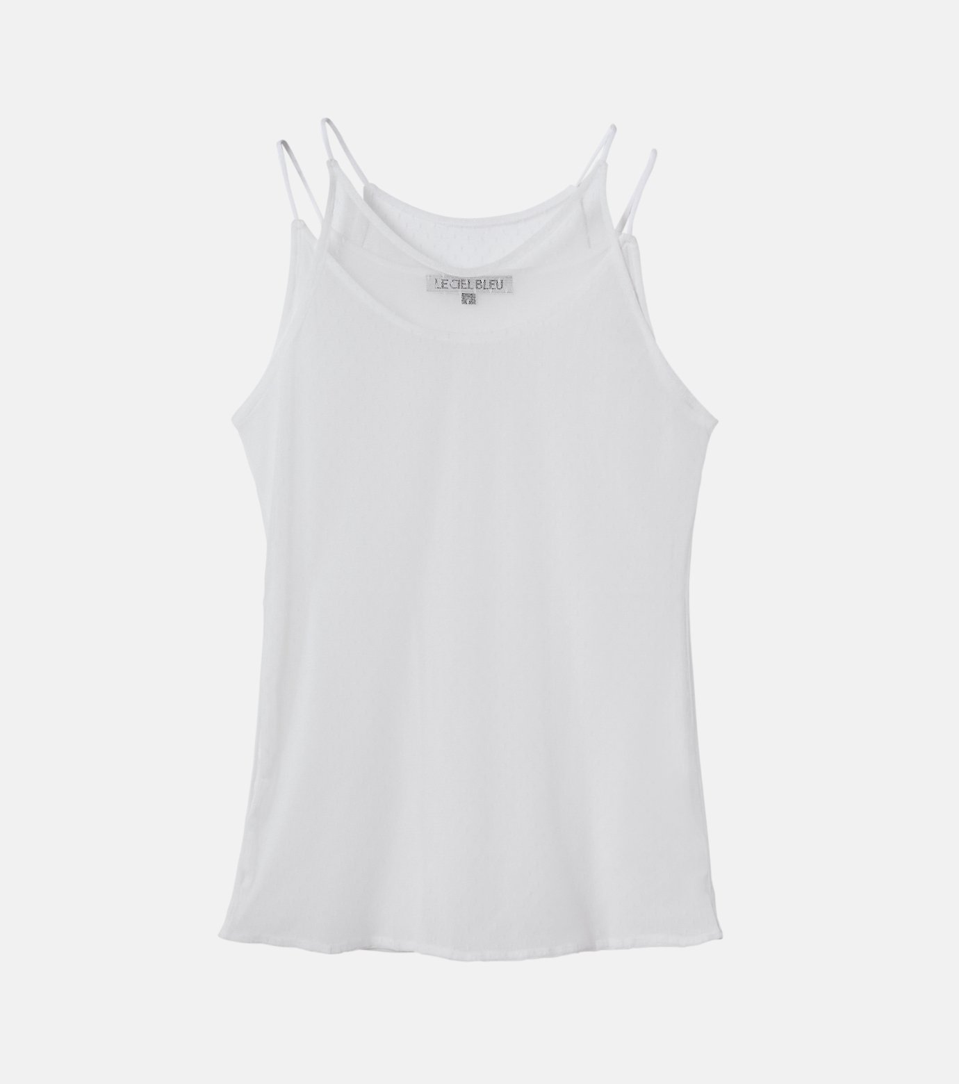 ル シェル ブルー - LE CIEL BLEU | Layered Cami Top-White-36の通販