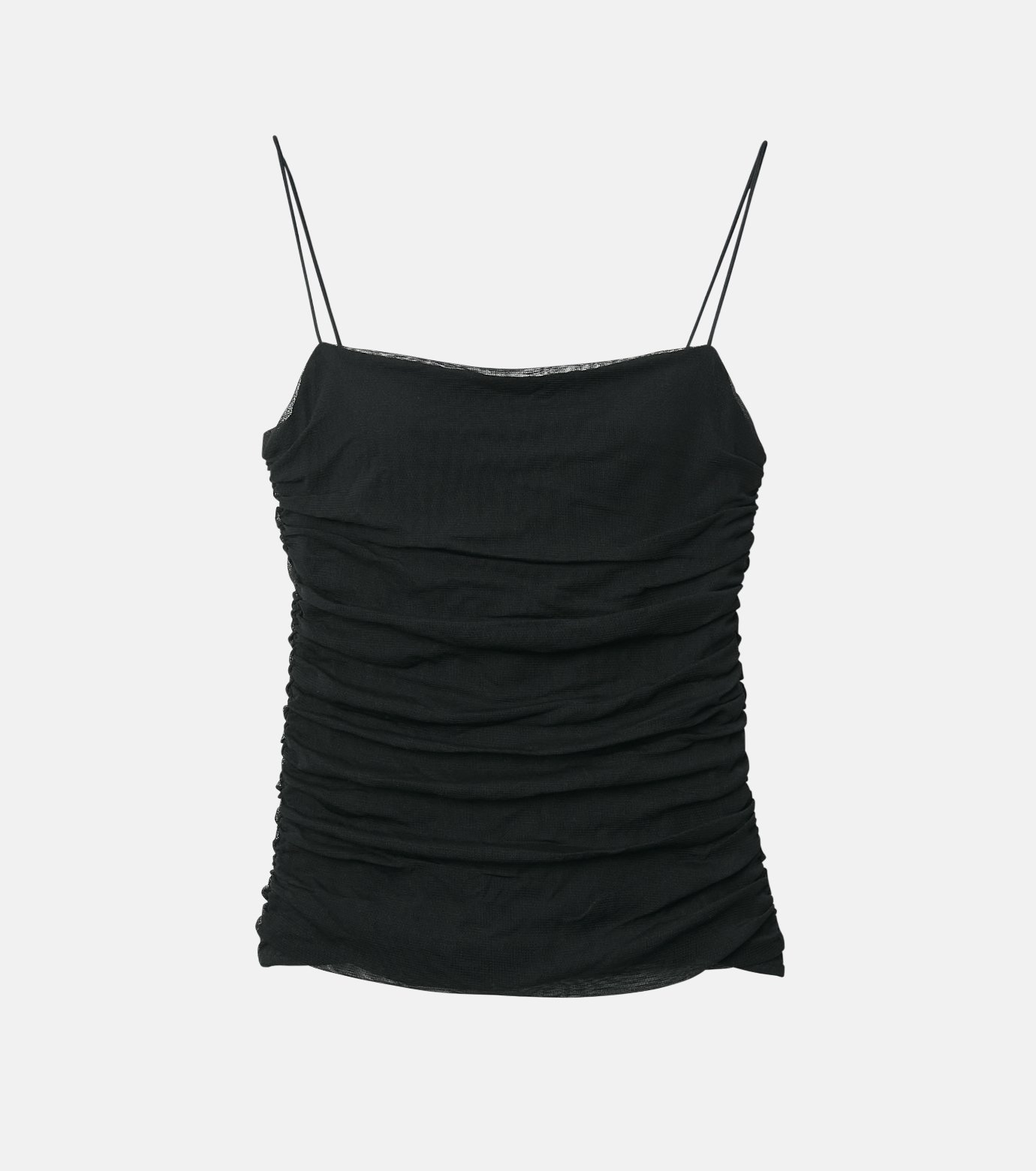 ル シェル ブルー - LE CIEL BLEU | Ruched Tulle Cami | RESTIR