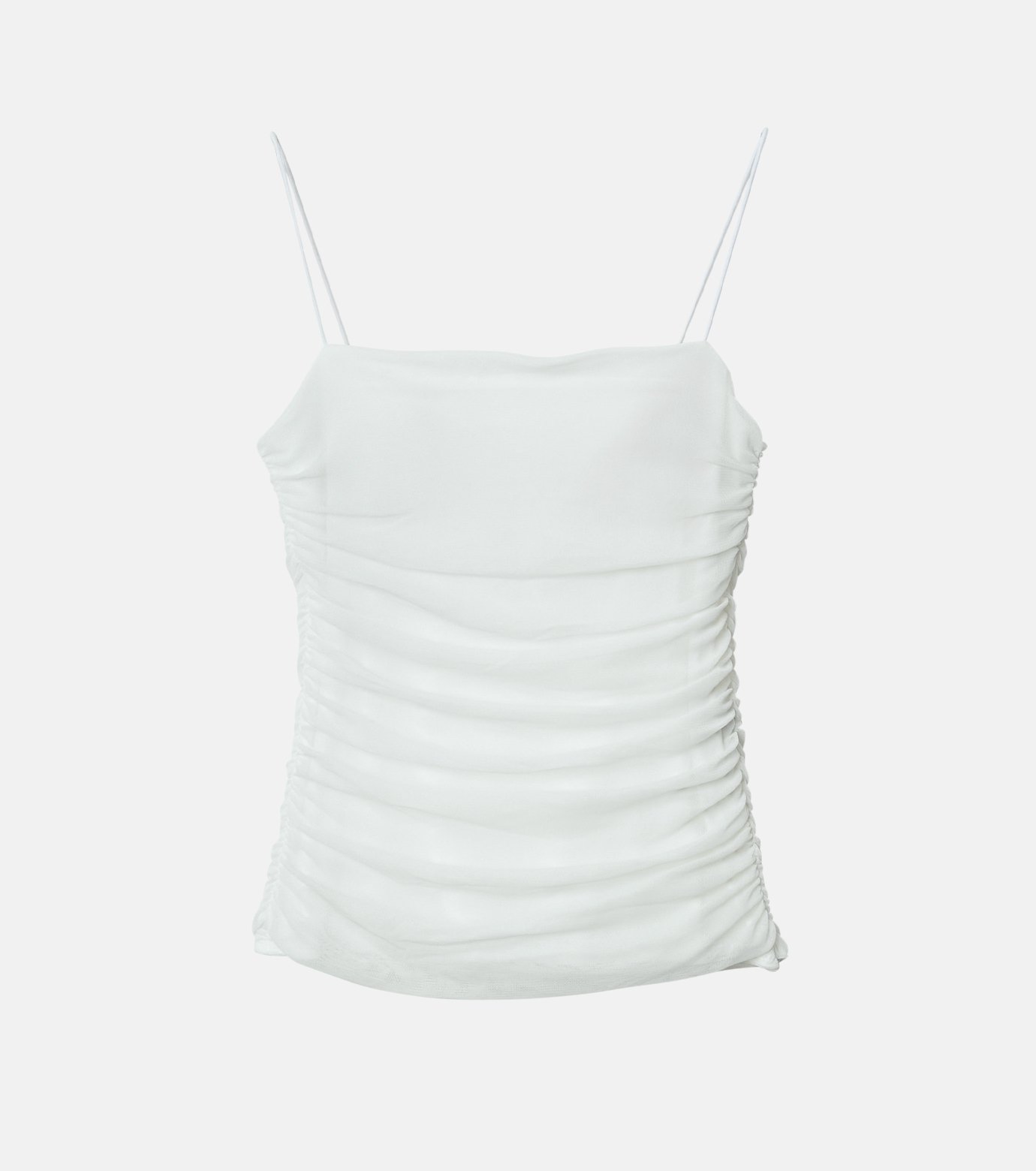 ル シェル ブルー - LE CIEL BLEU | Ruched Tulle Cami | RESTIR リステア