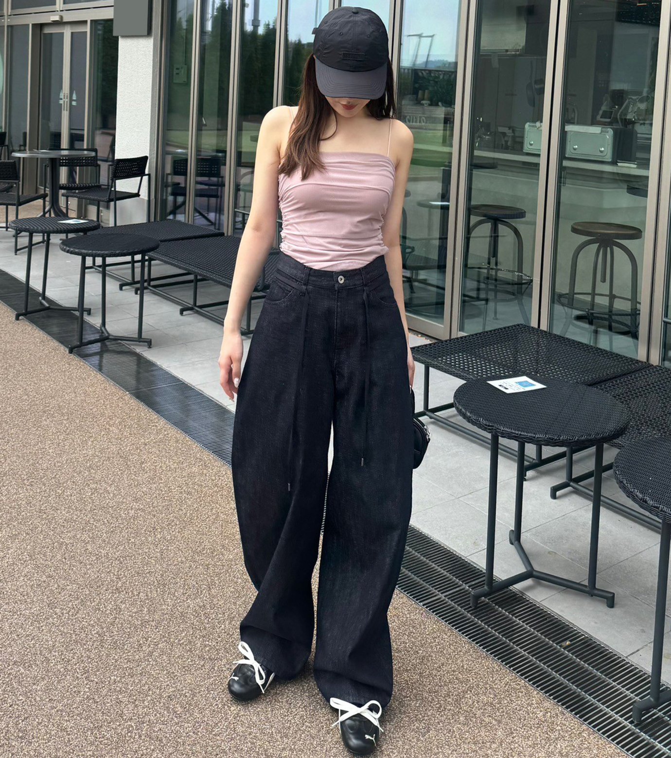 ル シェル ブルー - LE CIEL BLEU | Ruched Tulle Cami Top-Light