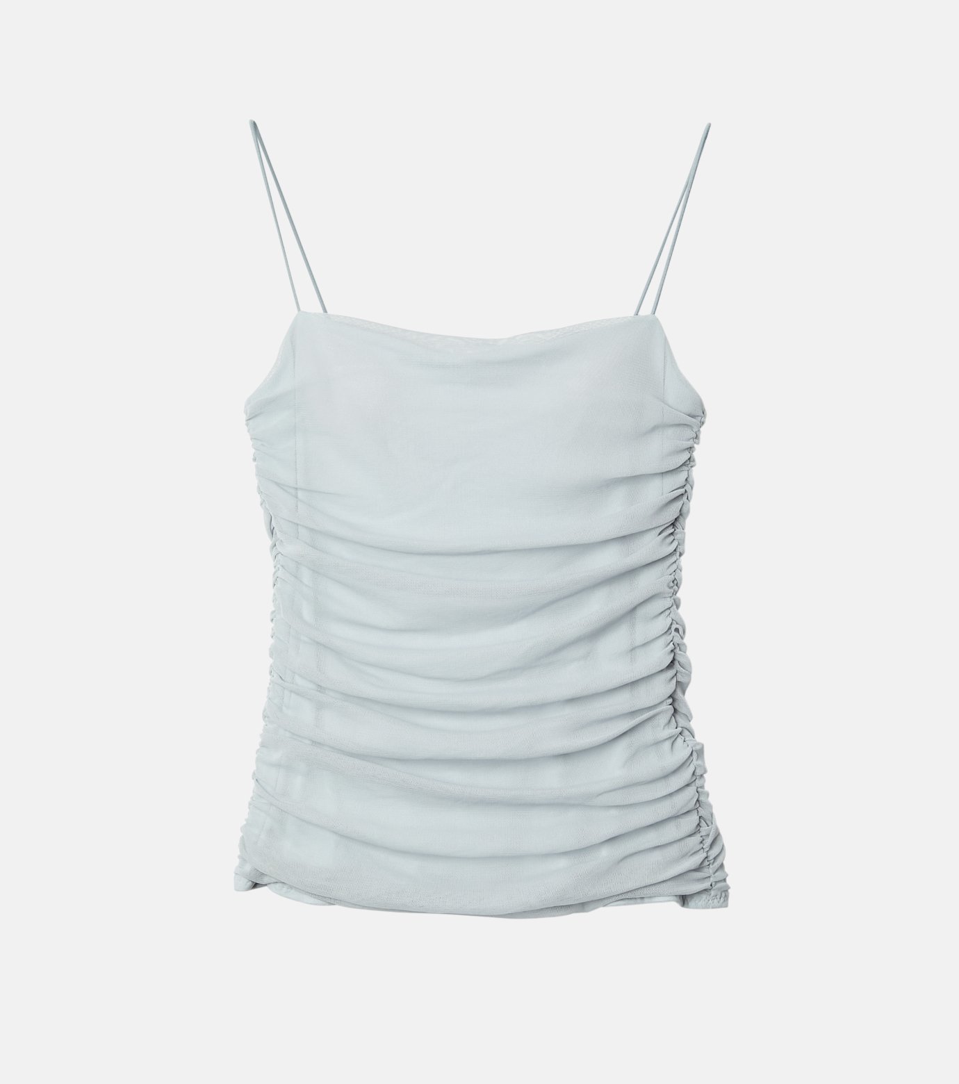ル シェル ブルー - LE CIEL BLEU | Ruched Tulle Cami Top-Light