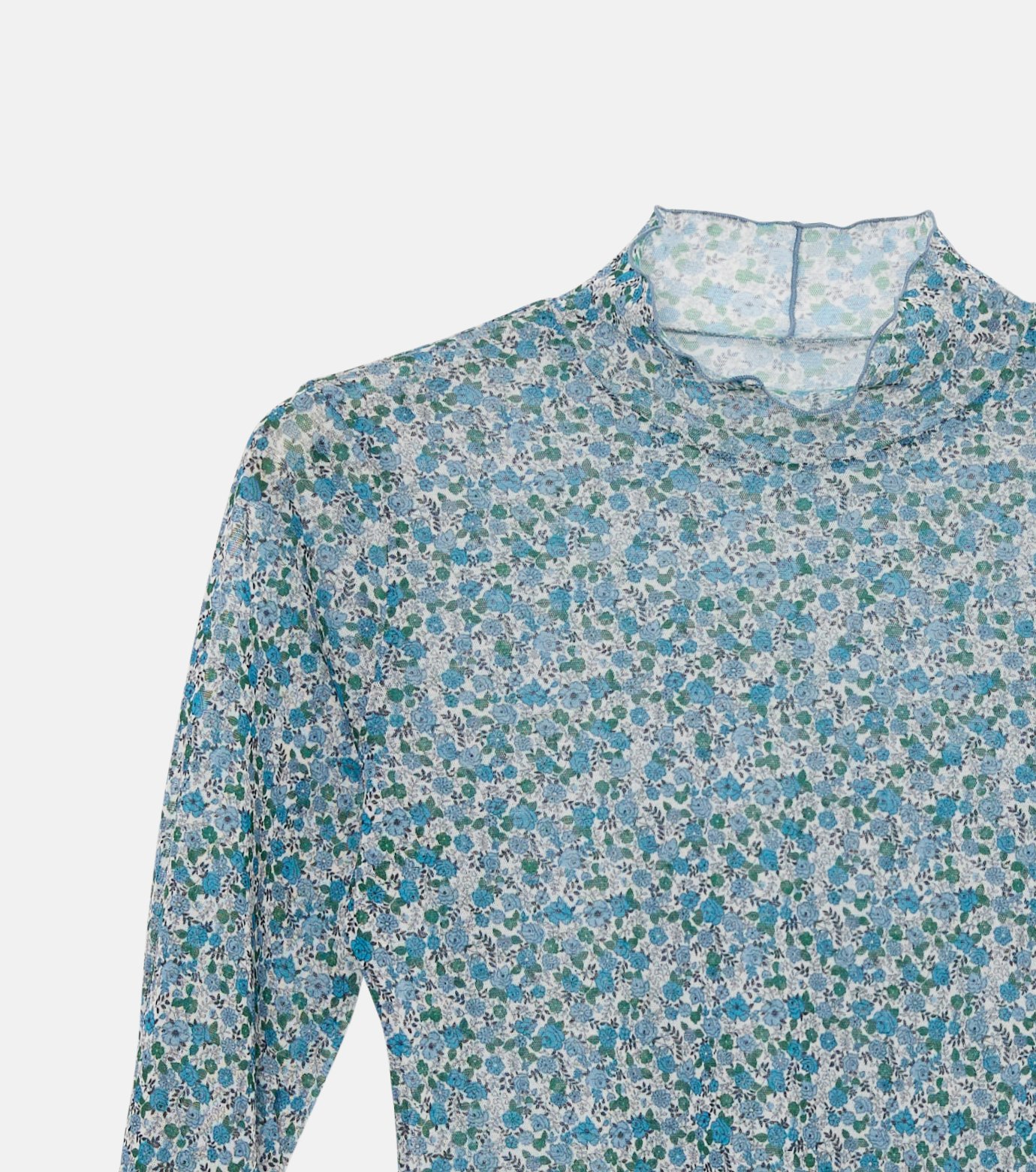 ル シェル ブルー - LE CIEL BLEU | Floral Tulle Top-Light | RESTIR
