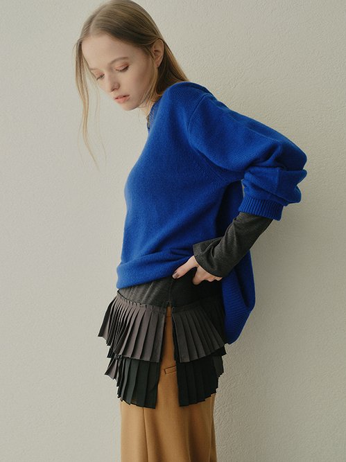 Long Sleeve Jersey Top w/Frilled Hem