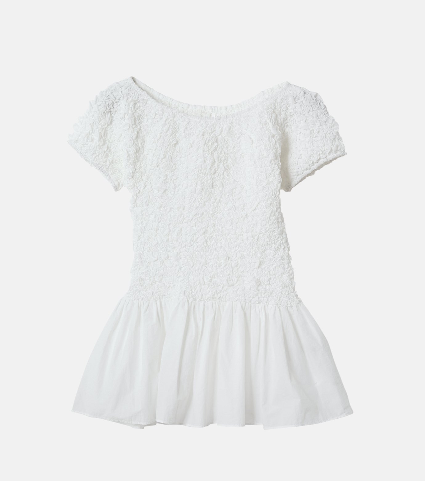 ル シェル ブルー - LE CIEL BLEU | Shirred Top-White-36の通販