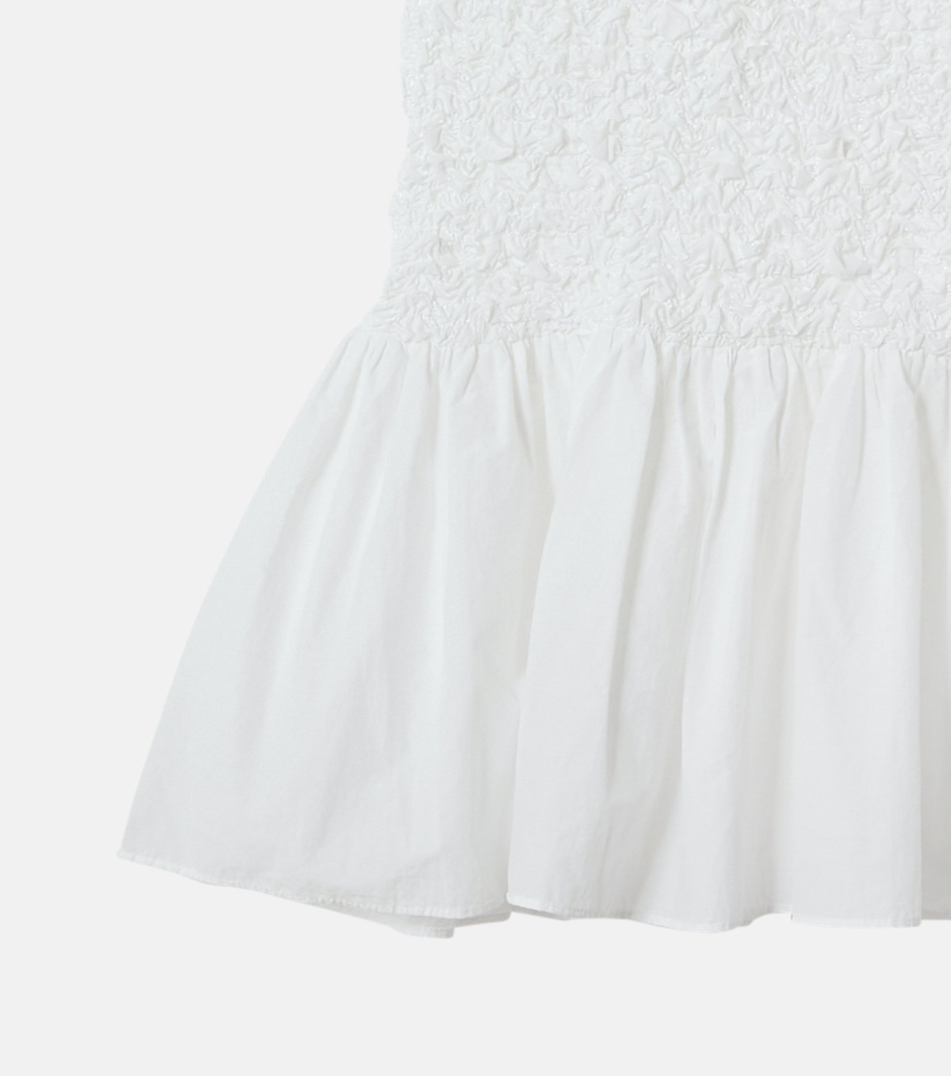 ル シェル ブルー - LE CIEL BLEU | Shirred Top-White-36の通販